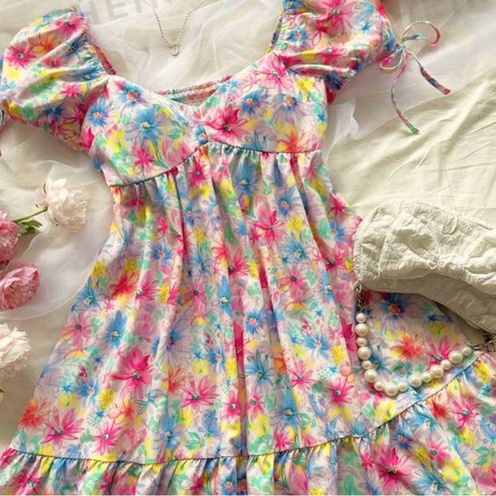 Shein WYWH. Bright Colored Dress, Size: L, (8-10) RUNS SMALL